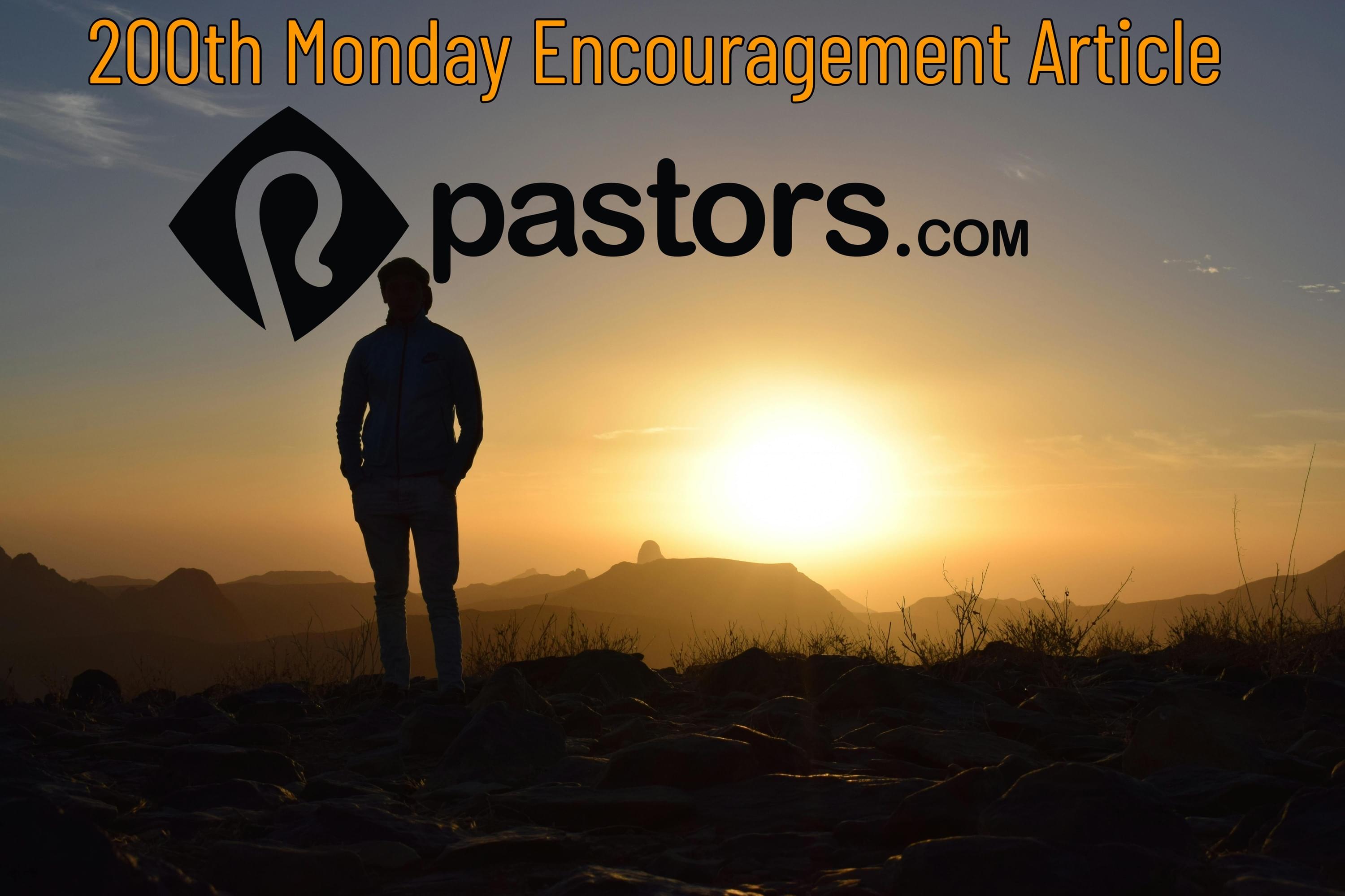 Monday Encouragement Devotional from Pastors.com